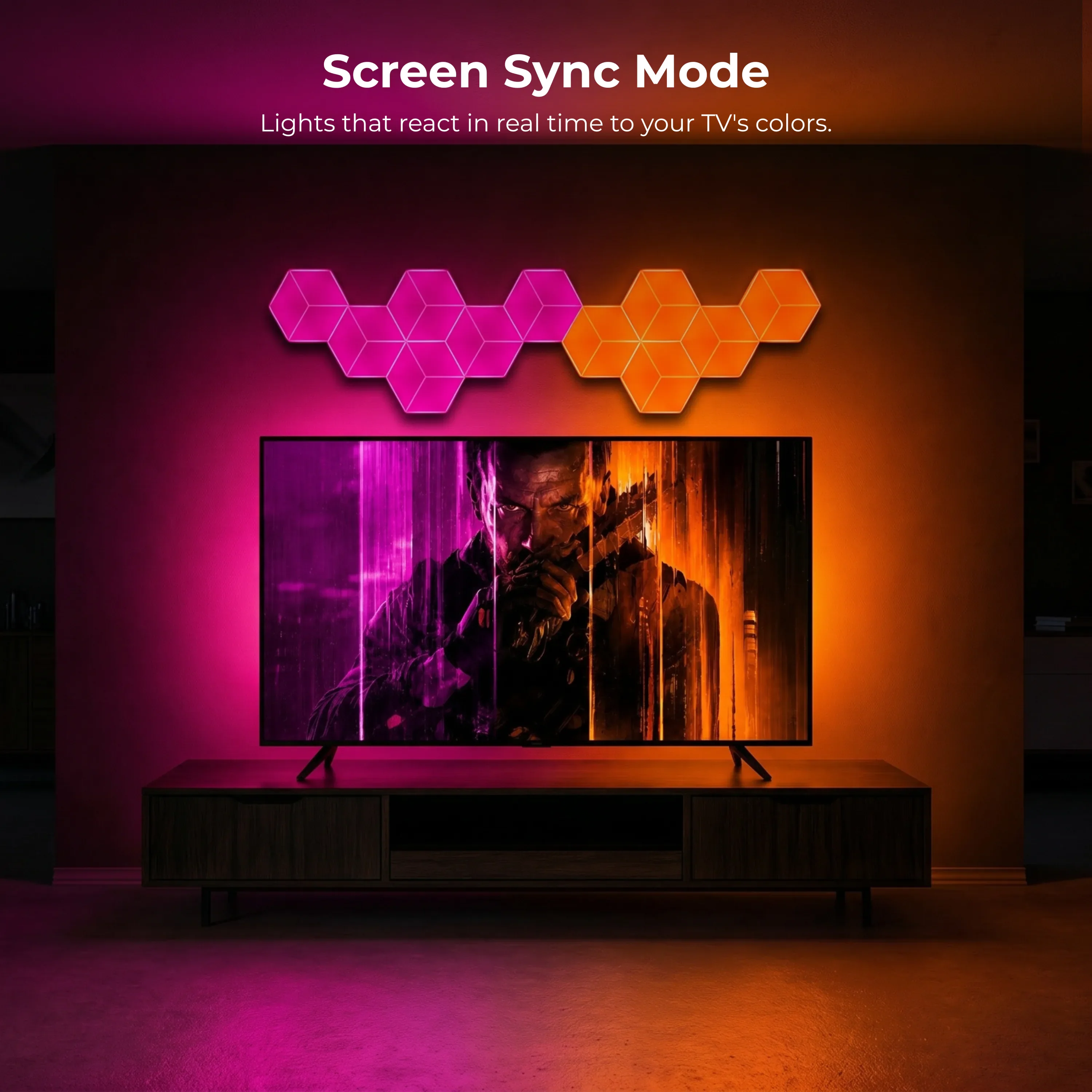 Apex TV Sync 3D Hexagon Light - Image 6
