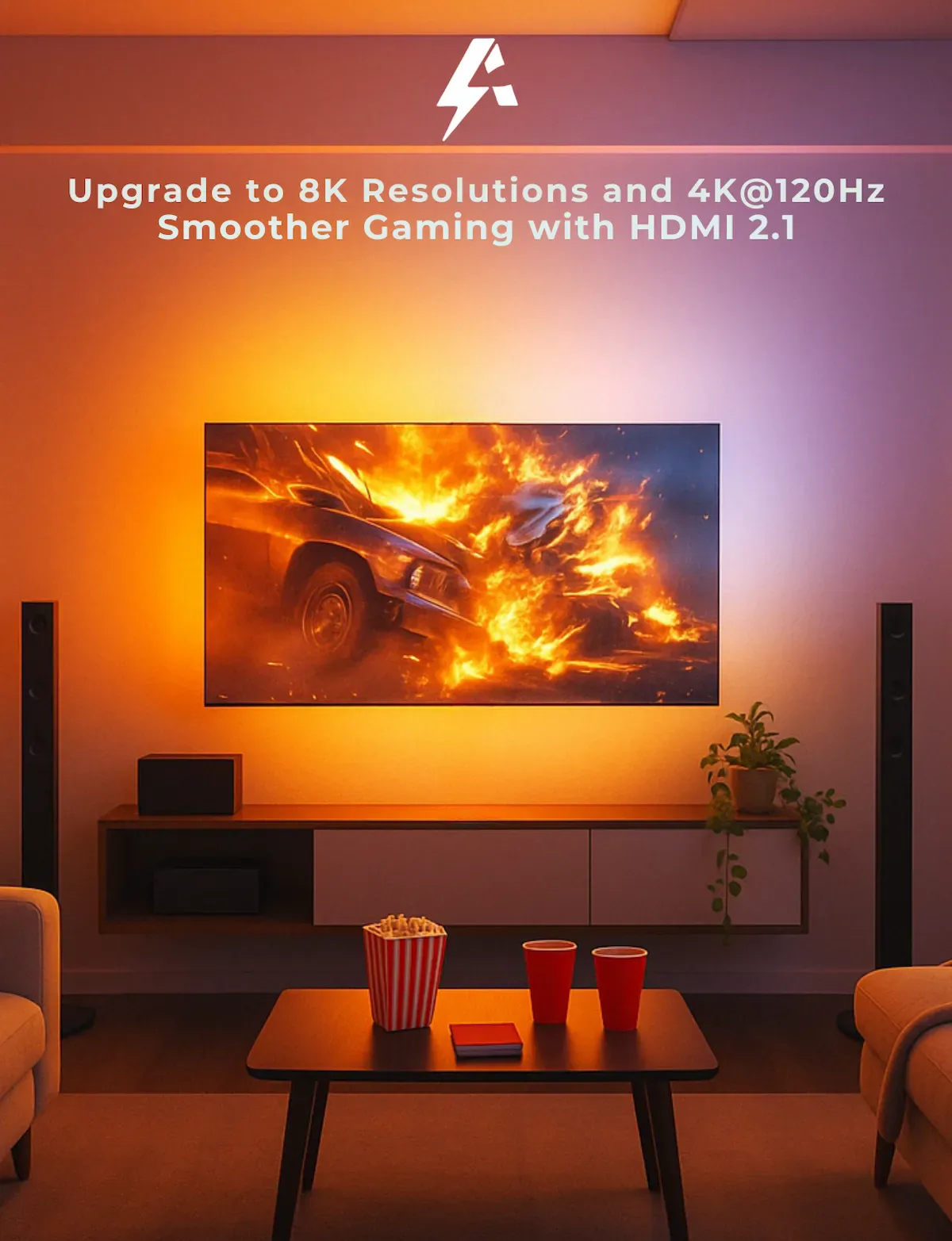 Apex HDMI 2.1 Version TV Backlight (32-90 Inch TV size) - Image 6
