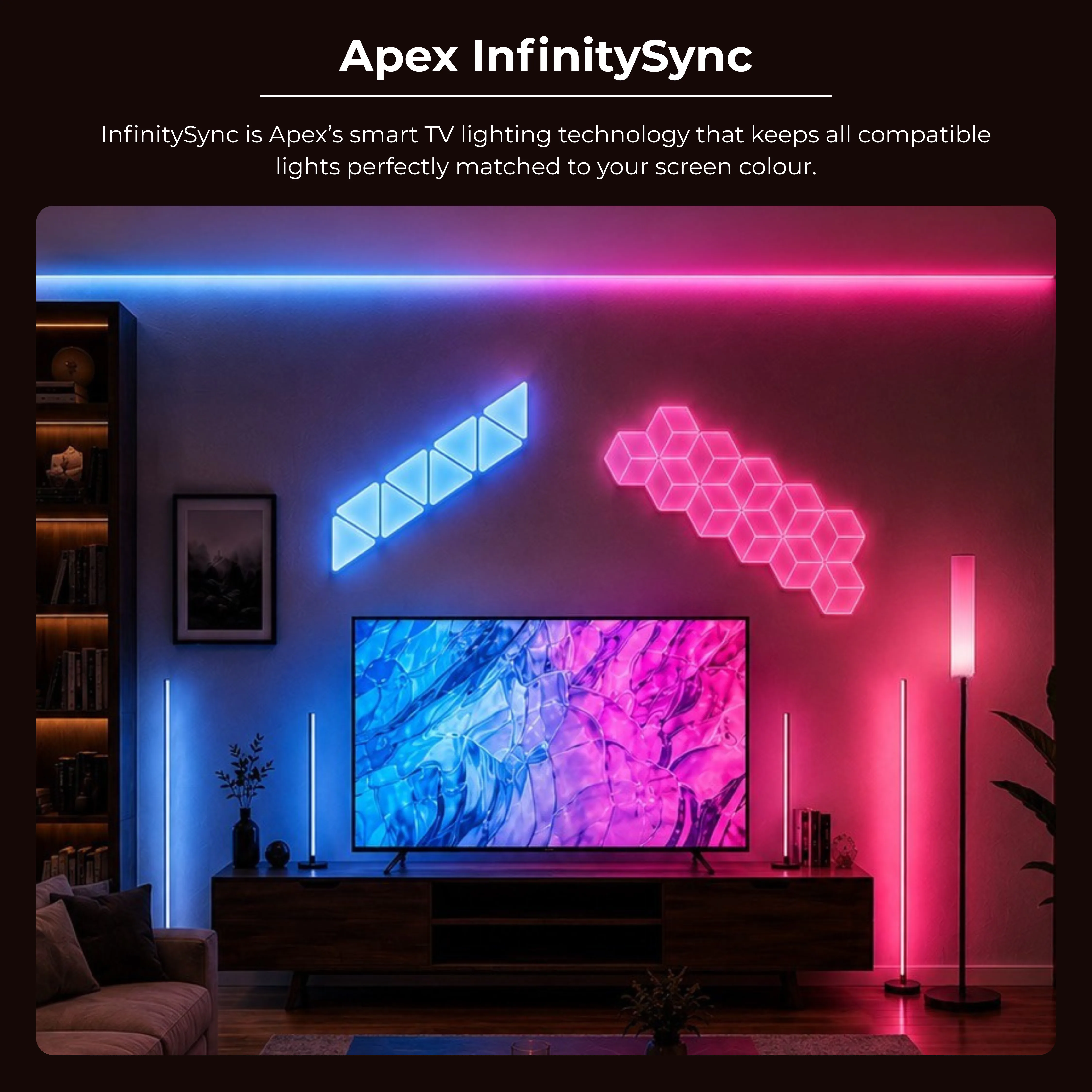 Apex HDMI Sync TV Backlight ( HDMI 2.0 )( Upto 75 inch TVs ) - Image 3