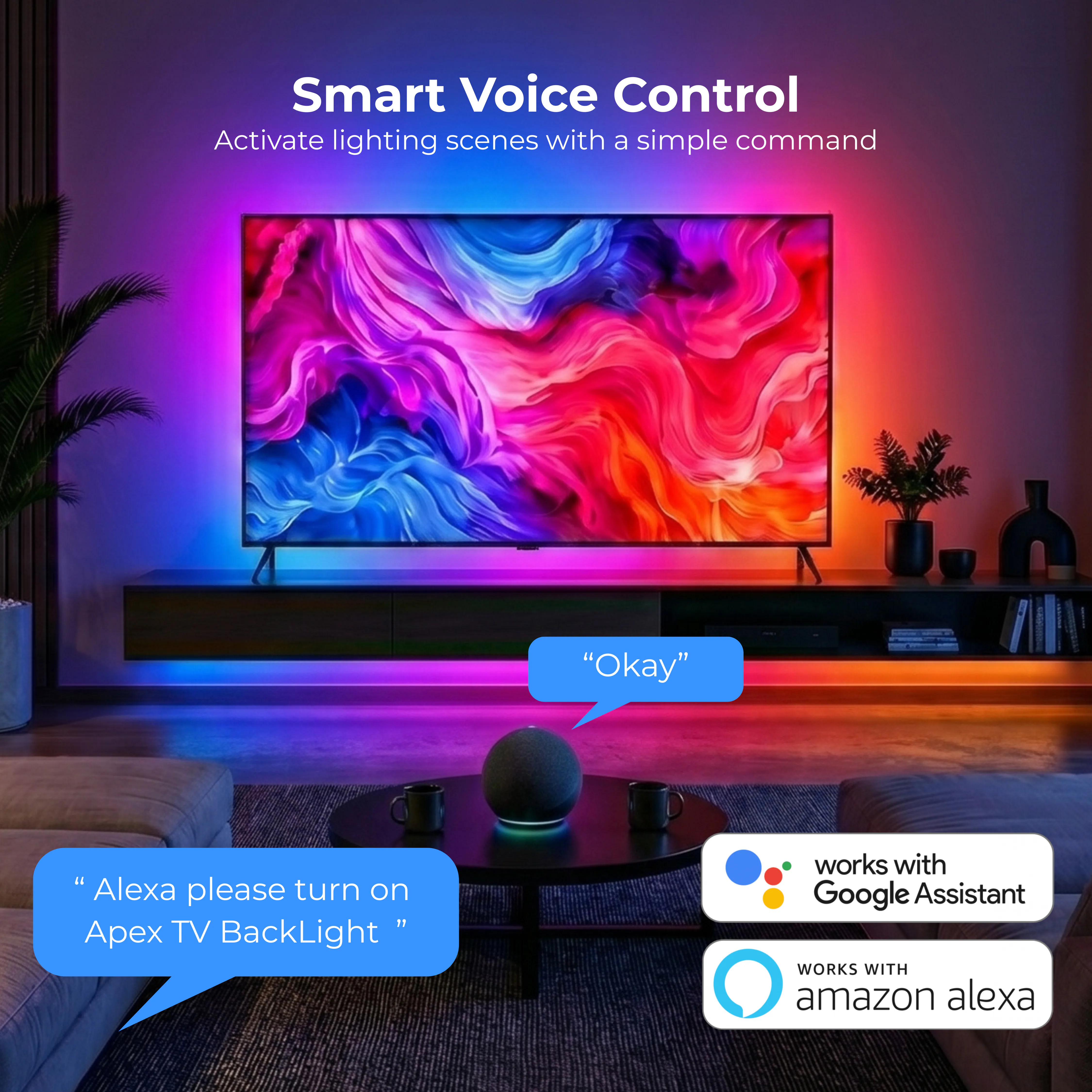 Apex HDMI Sync TV Backlight ( HDMI 2.0 )( Upto 75 inch TVs ) - Image 6