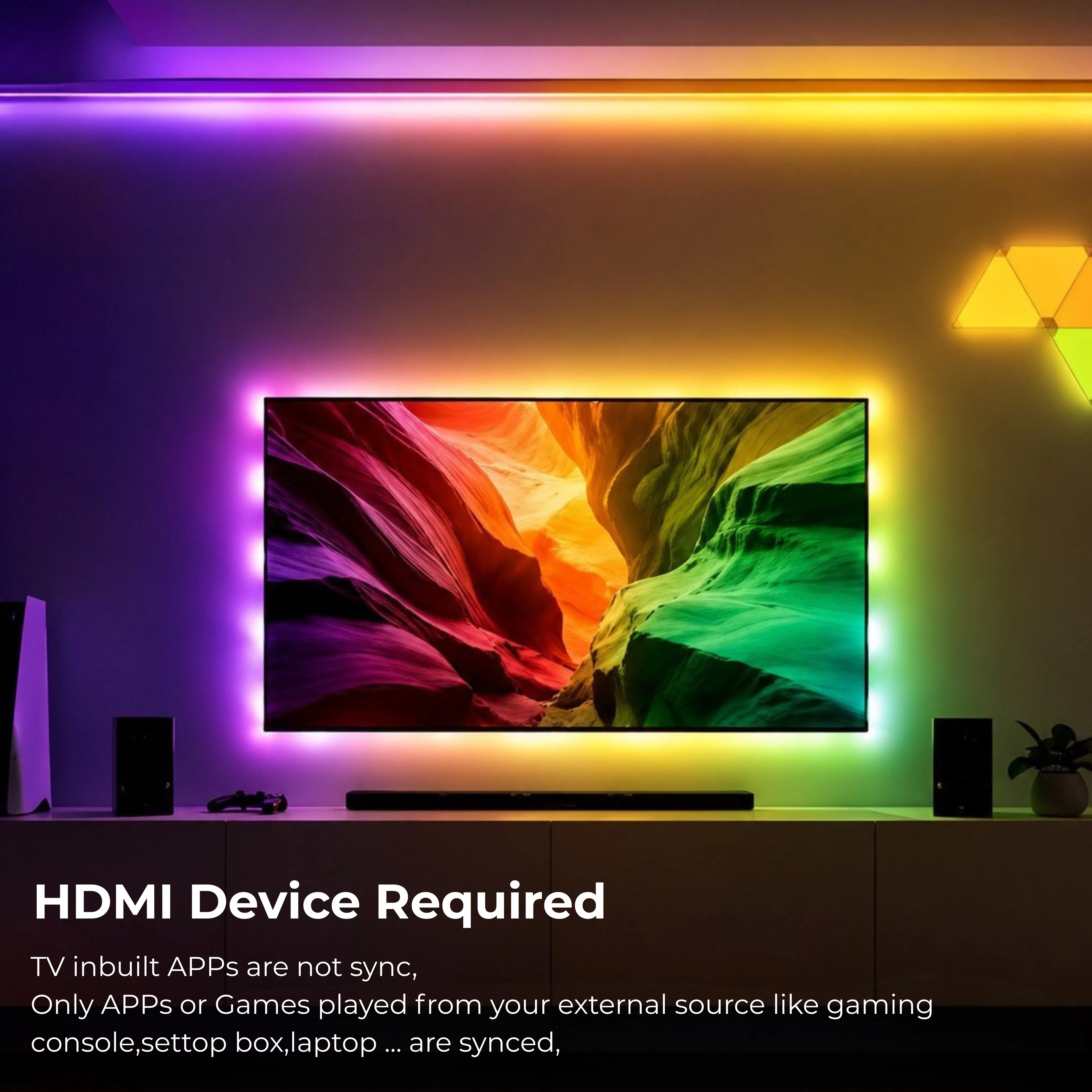 Apex HDMI Sync TV Backlight ( HDMI 2.0 )( Upto 75 inch TVs ) - Image 7