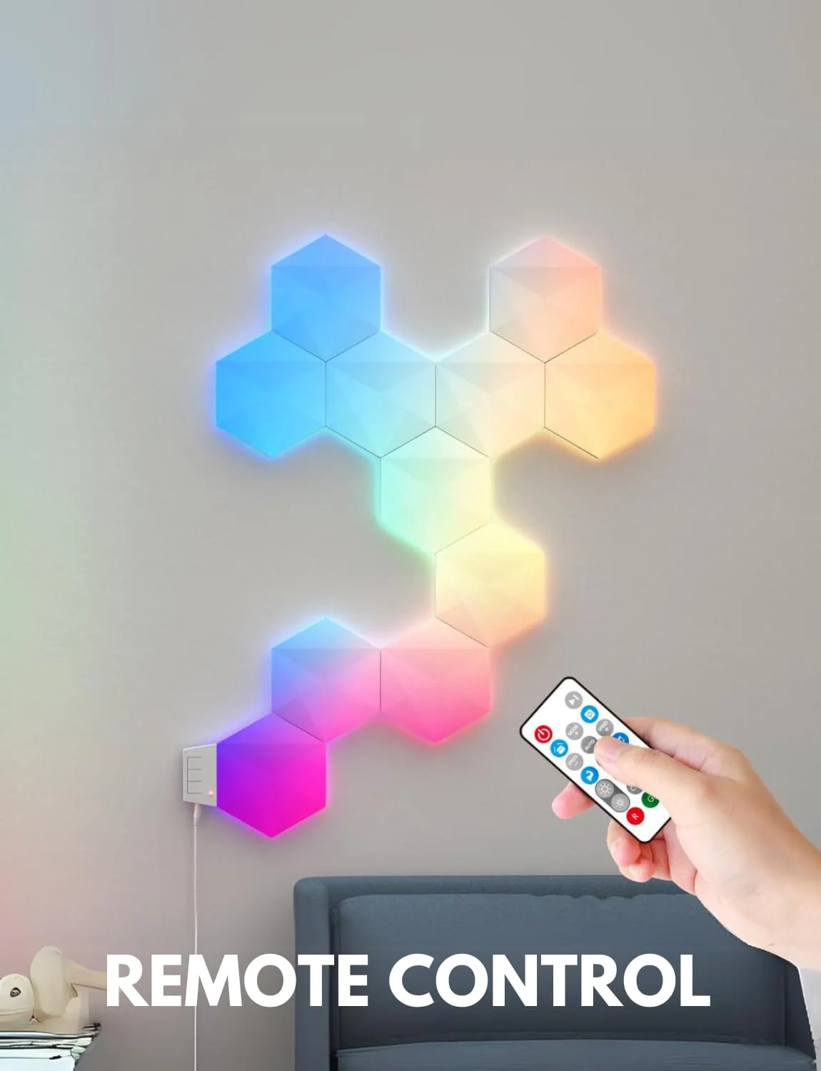 Apex Hexagon Light Panels (Small, 10 Piece) - Image 5