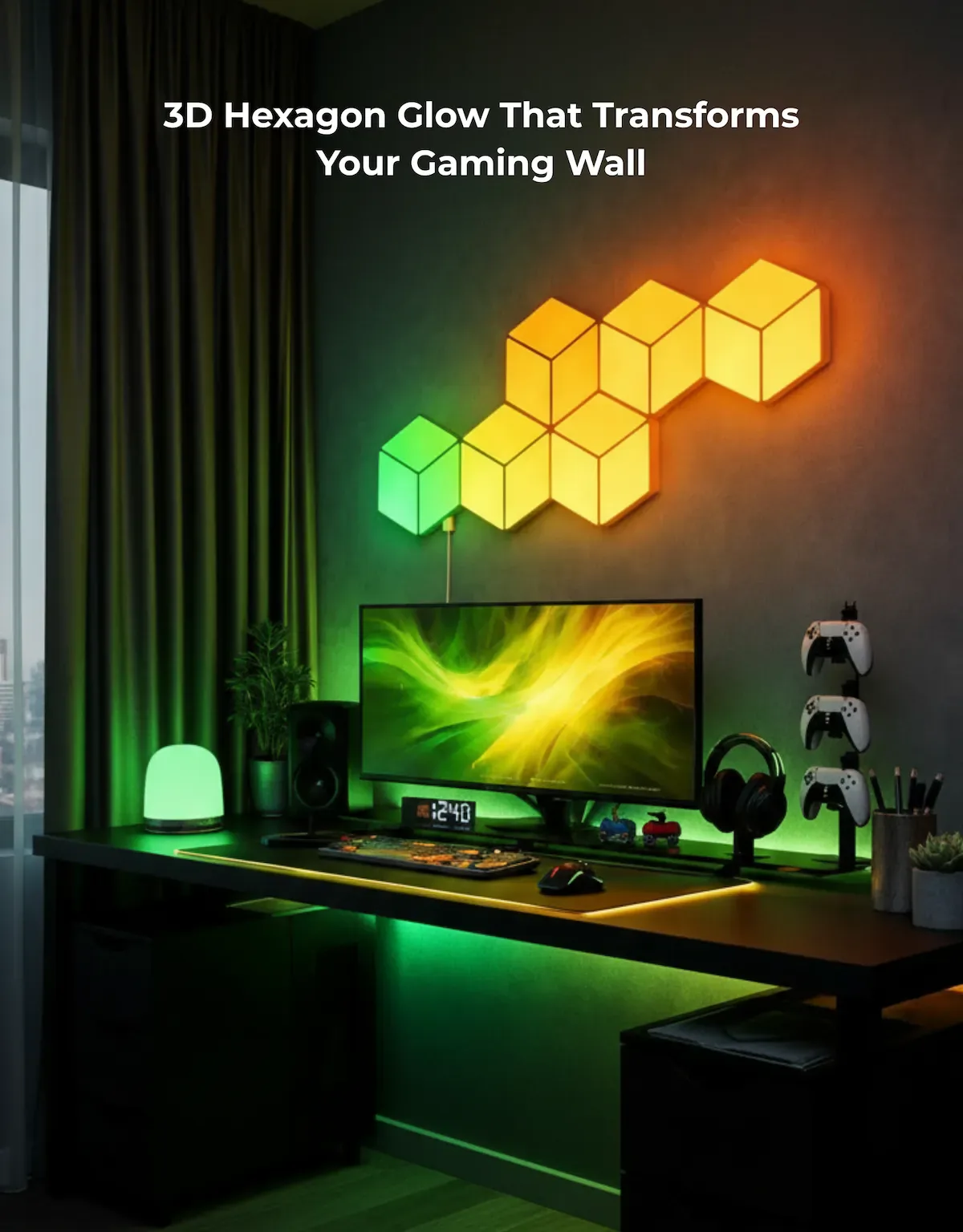 Apex Monitor Sync Hexagon Light (6 Pcs) - Image 2