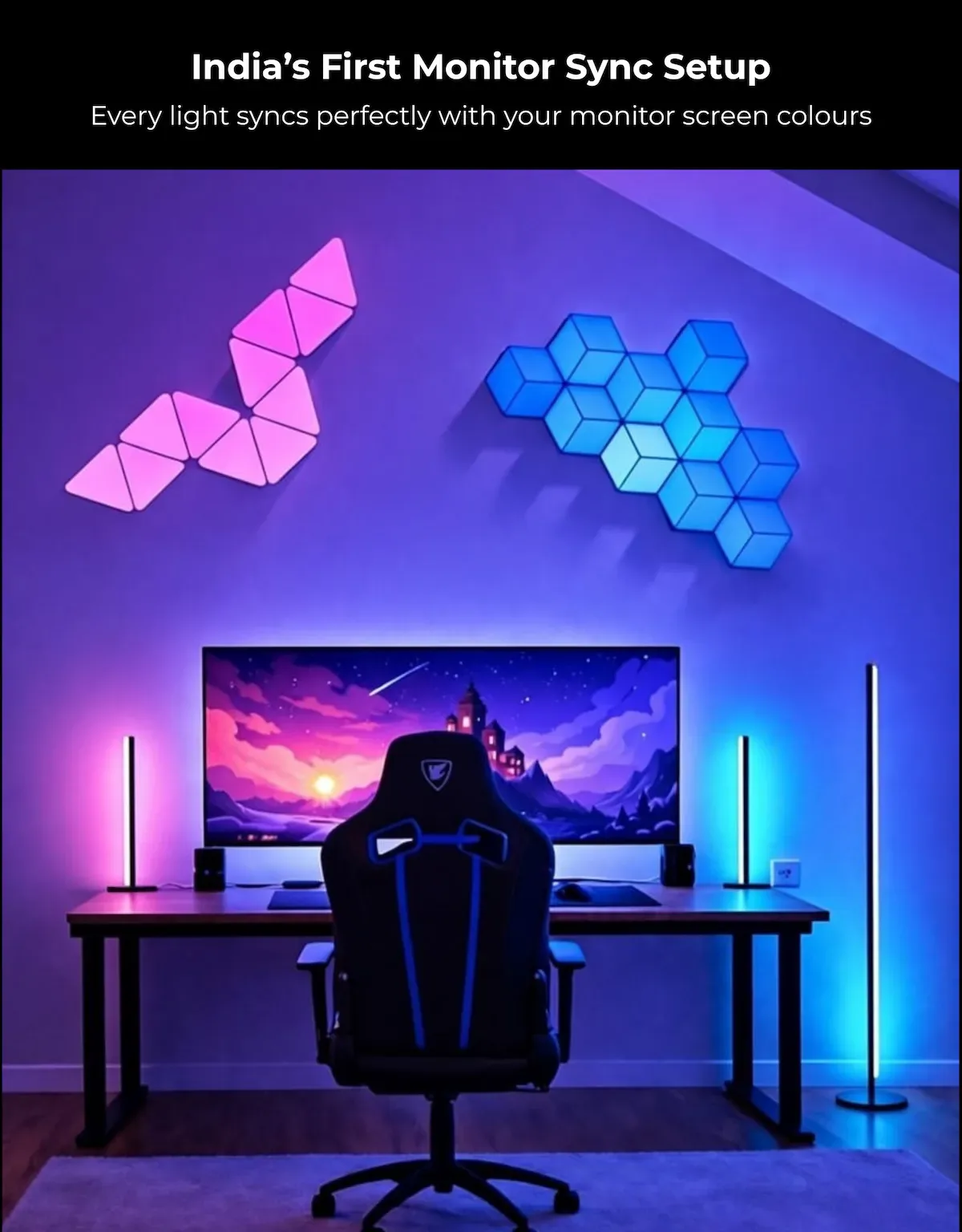 Apex Monitor Sync Hexagon Light (6 Pcs) - Image 4