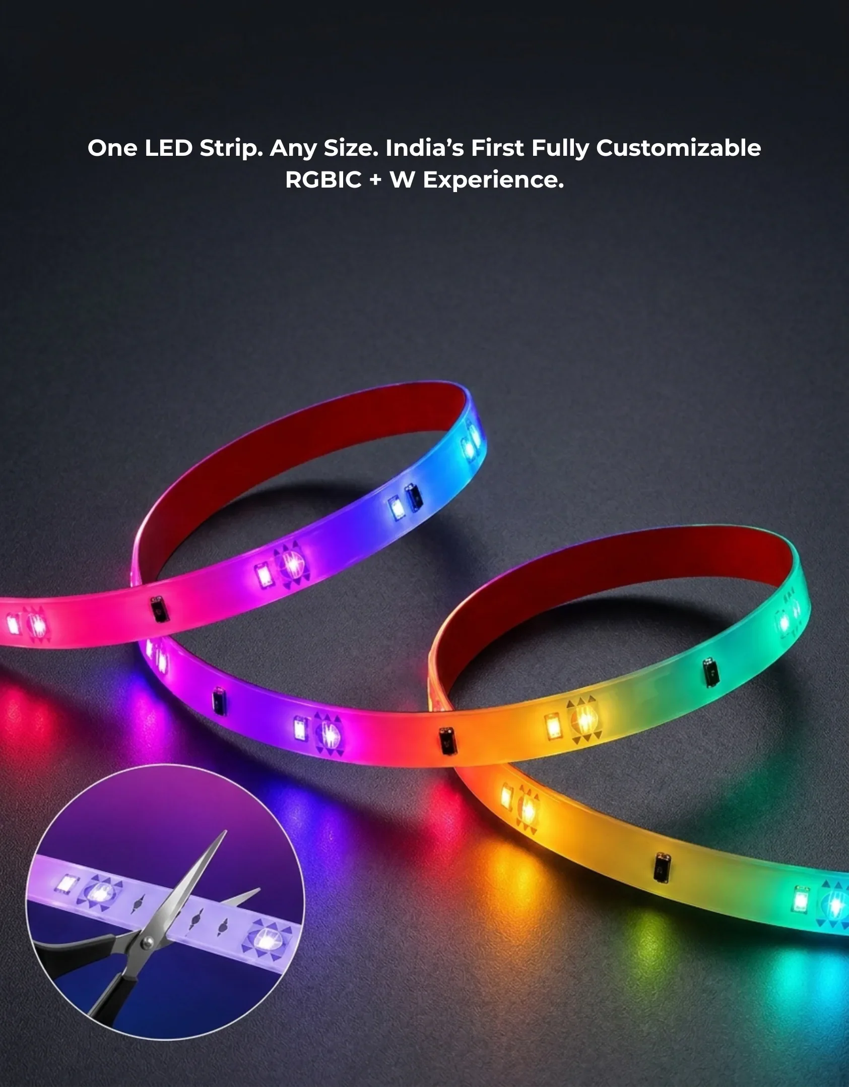 Apex RGBIC + W LED Strip Light - Image 4