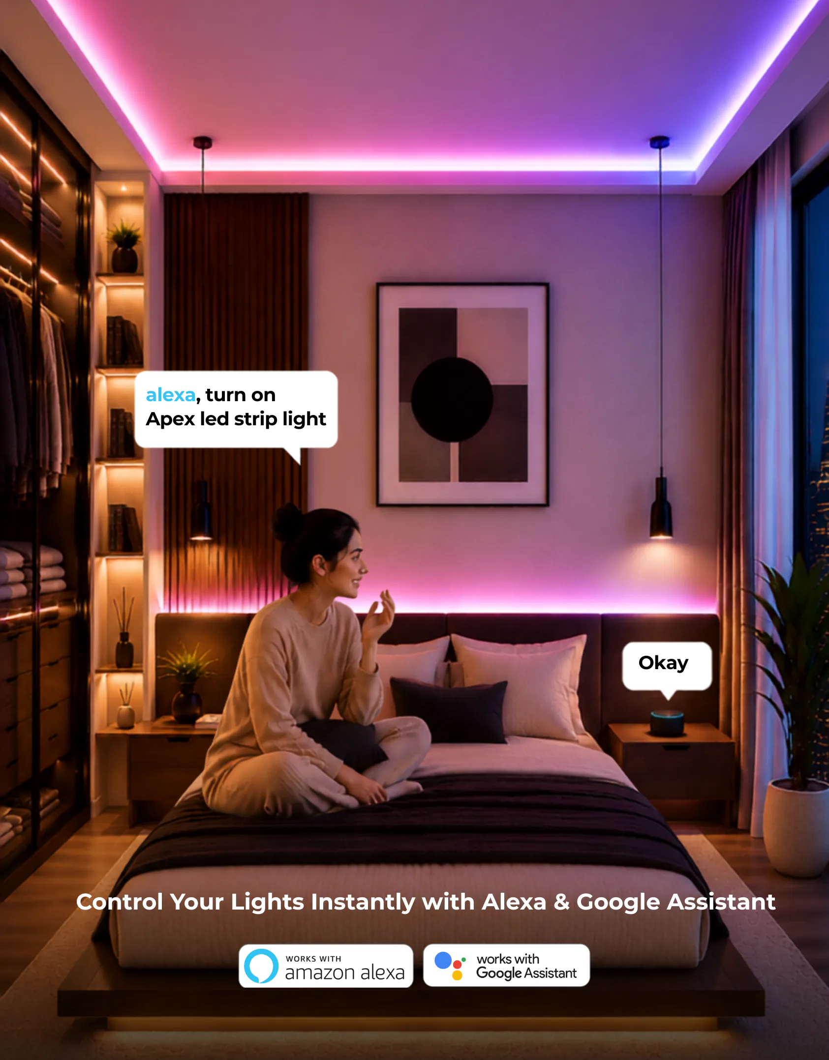 Apex RGBIC + W LED Strip Light - Image 5