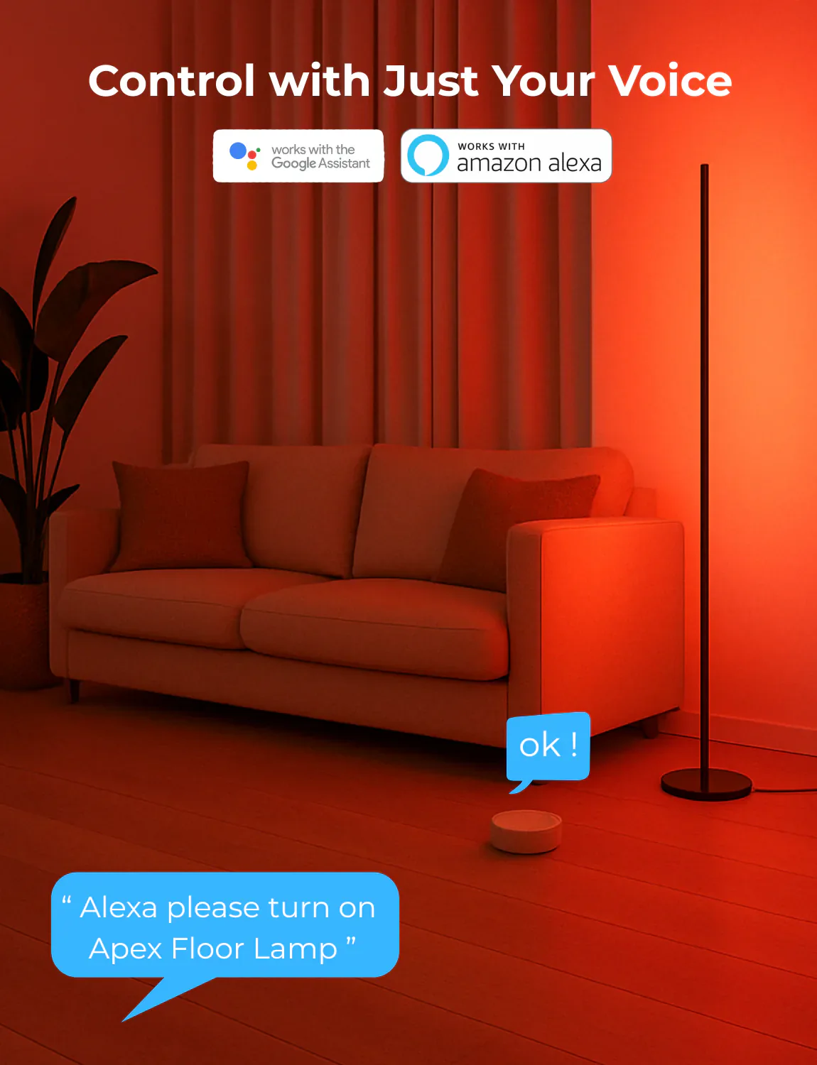Apex RGBICW Floor Lamp - Image 4
