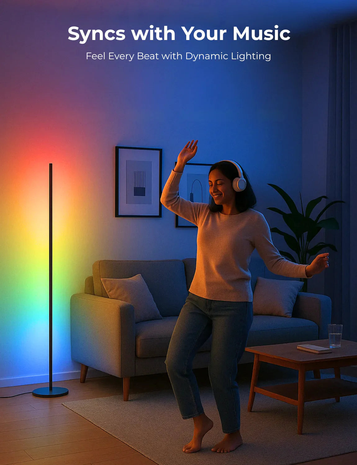 Apex RGBICW Floor Lamp - Image 6