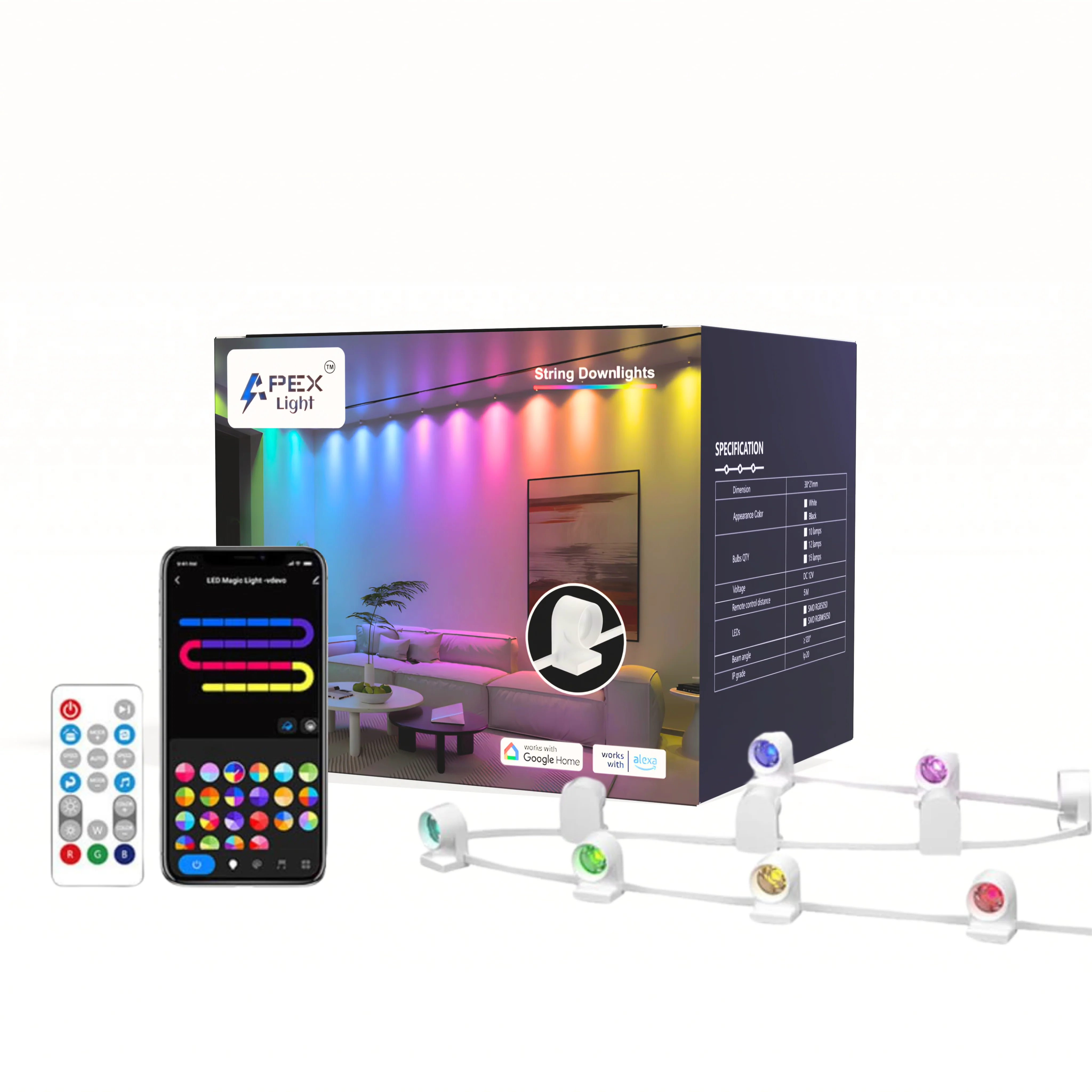 Apex RGBIC Indoor String Light