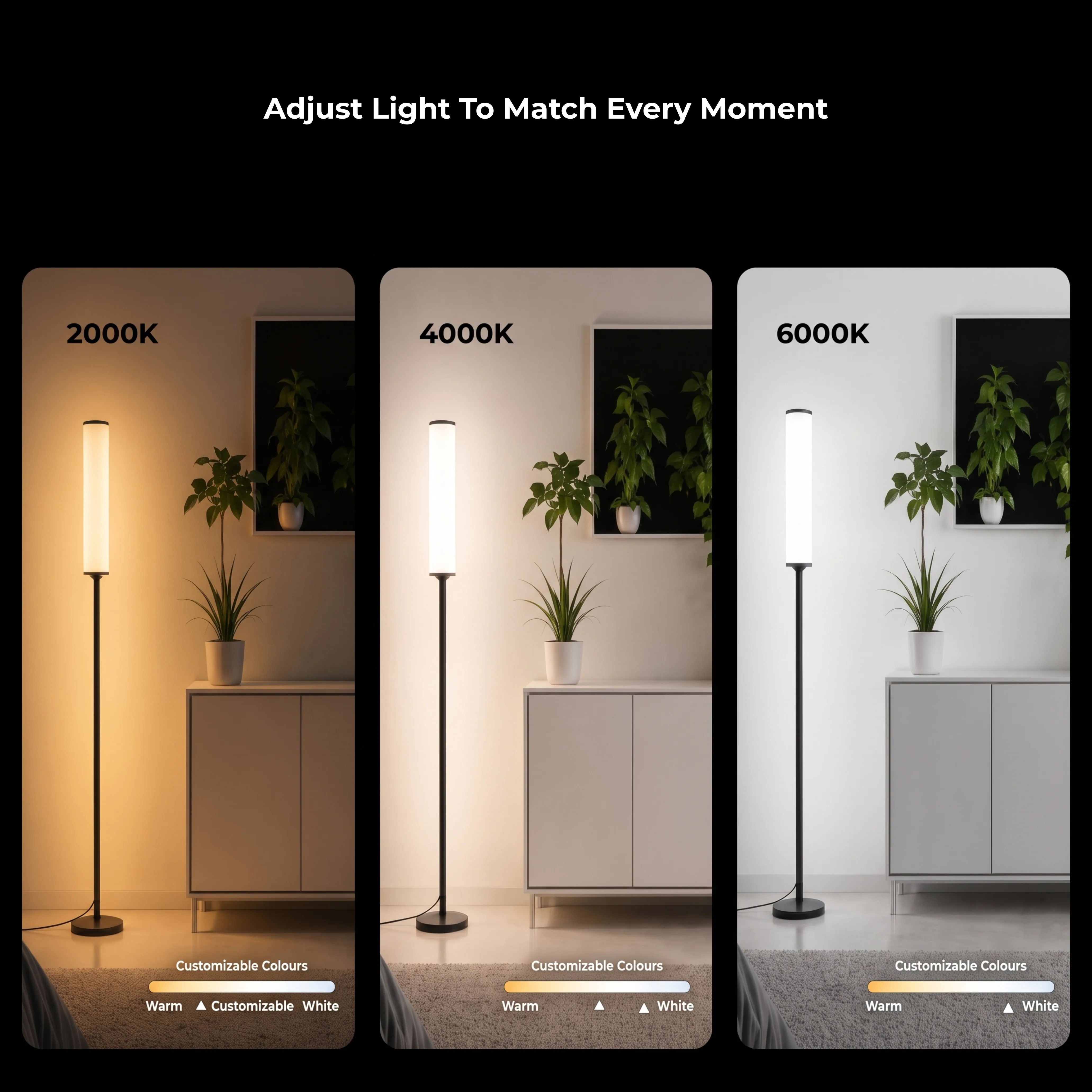Apex RGBIC + W Cylinder Floor Lamp - Image 7