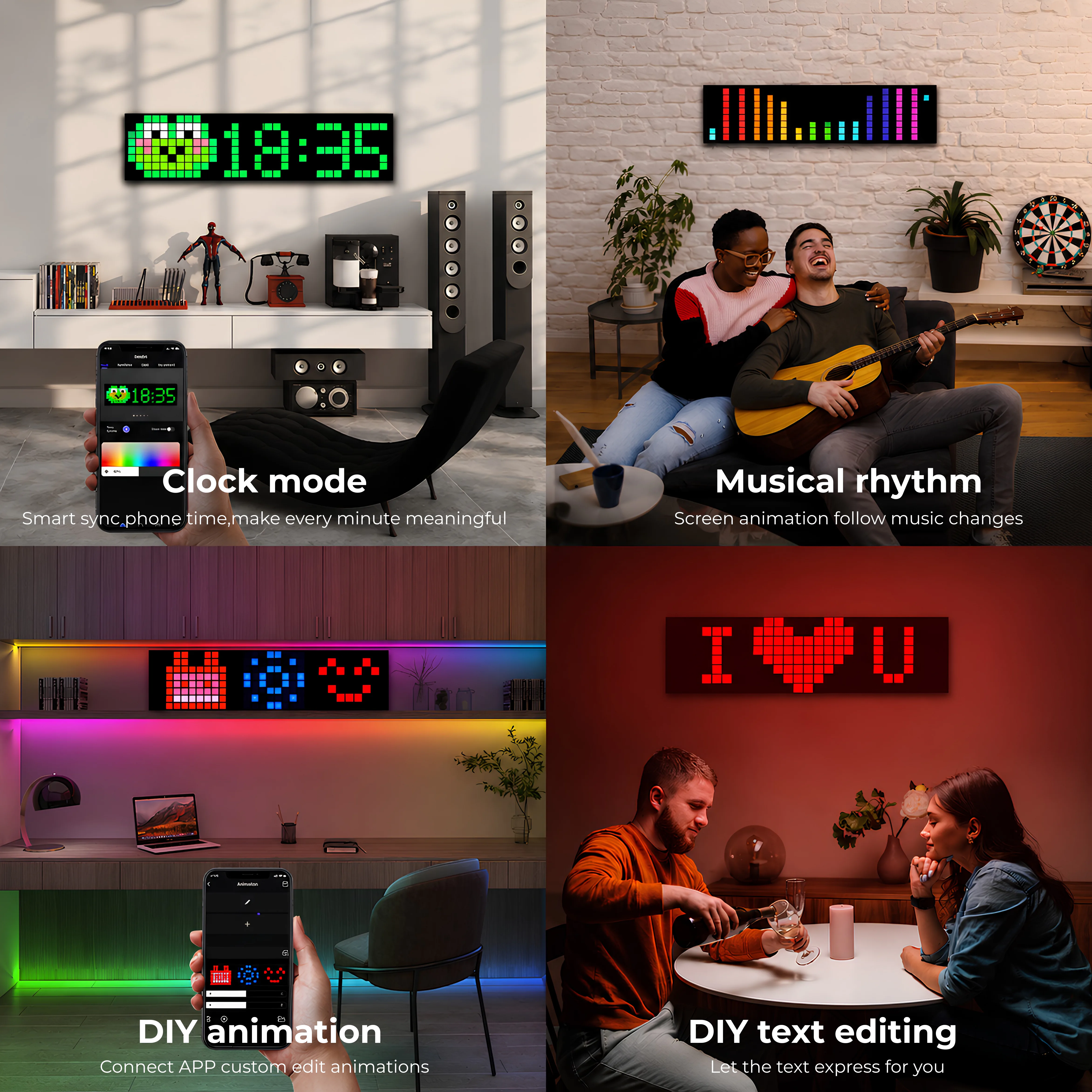 Apex Spliced Pixel Display LED Frame (8x8 Pixel)(4 pcs) - Image 4