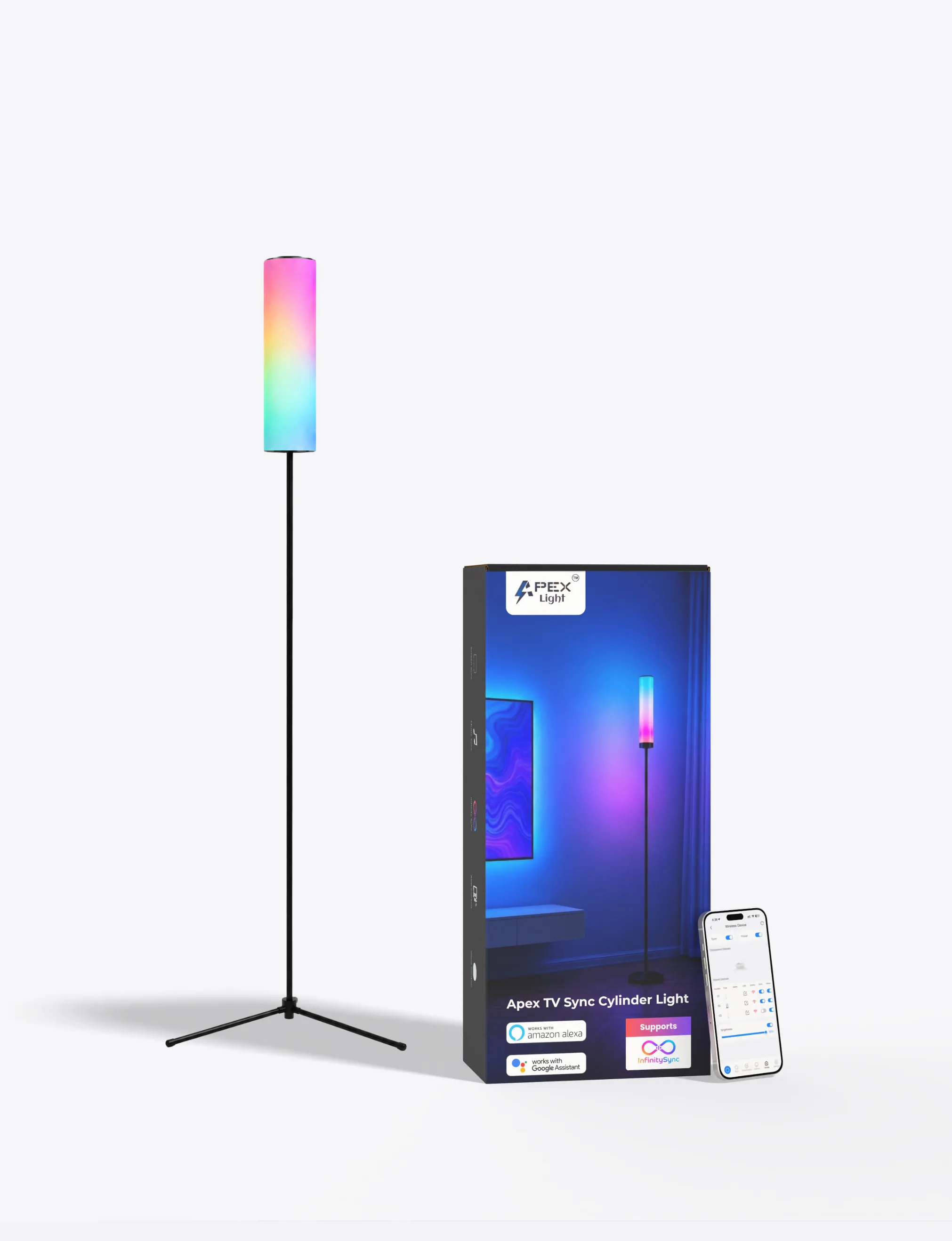 Apex TV Sync Cylinder Lamp