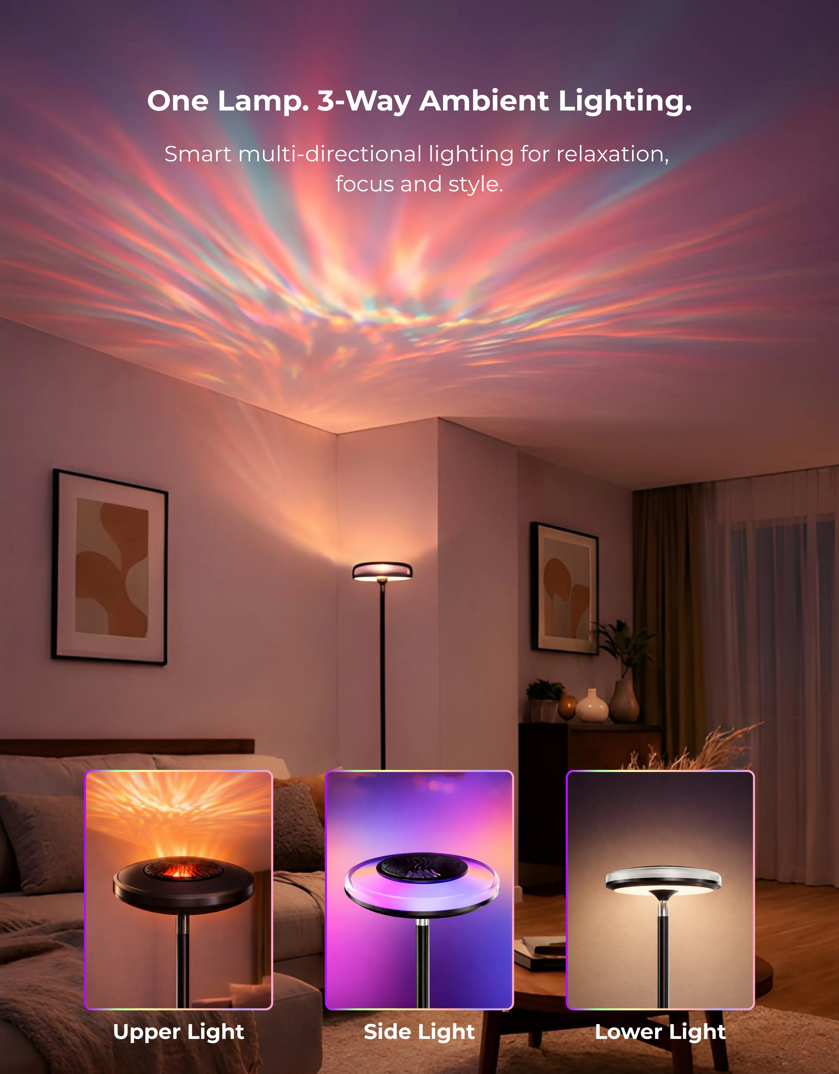 Apex Uplighter Floor Lamp - Image 3