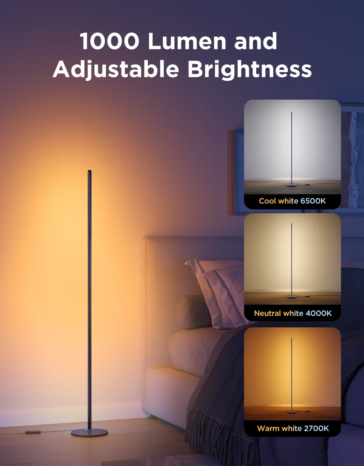 Govee RGBICW Smart Floor Lamp - Image 6