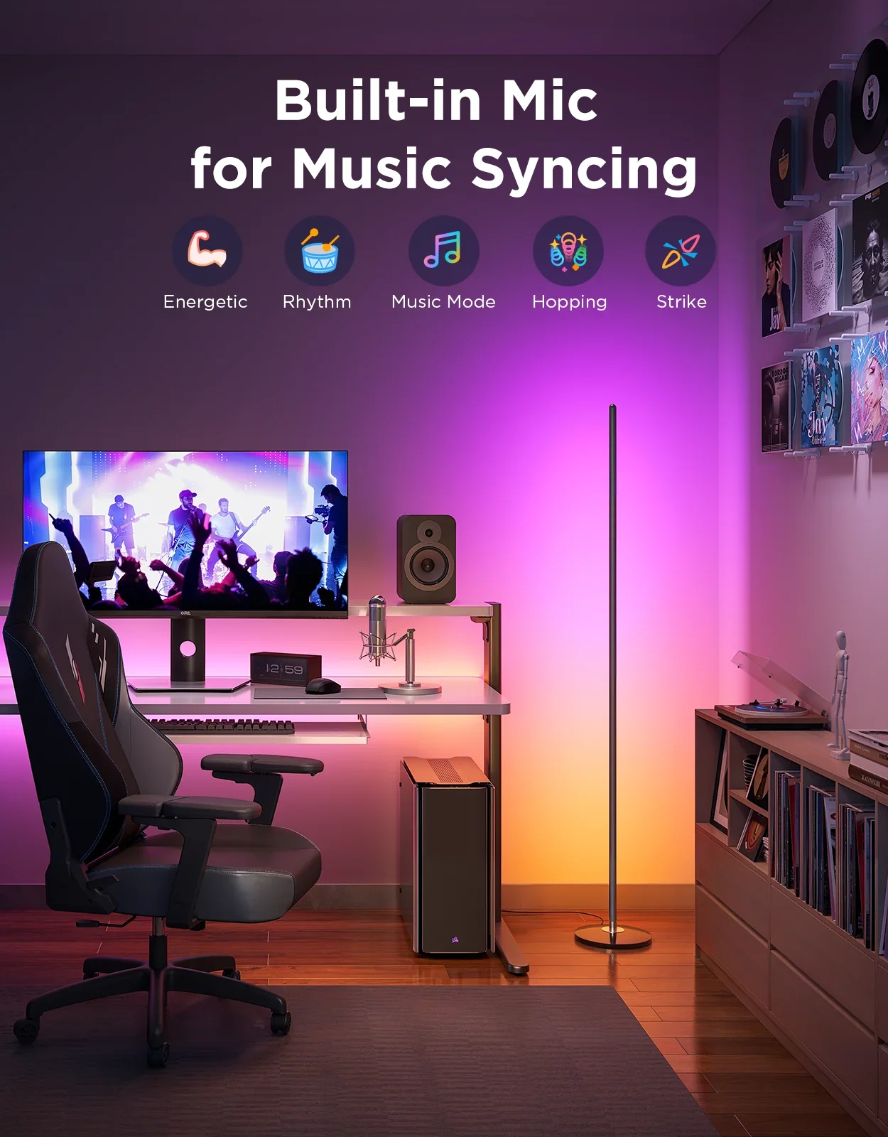 Govee RGBICW Smart Floor Lamp - Image 7